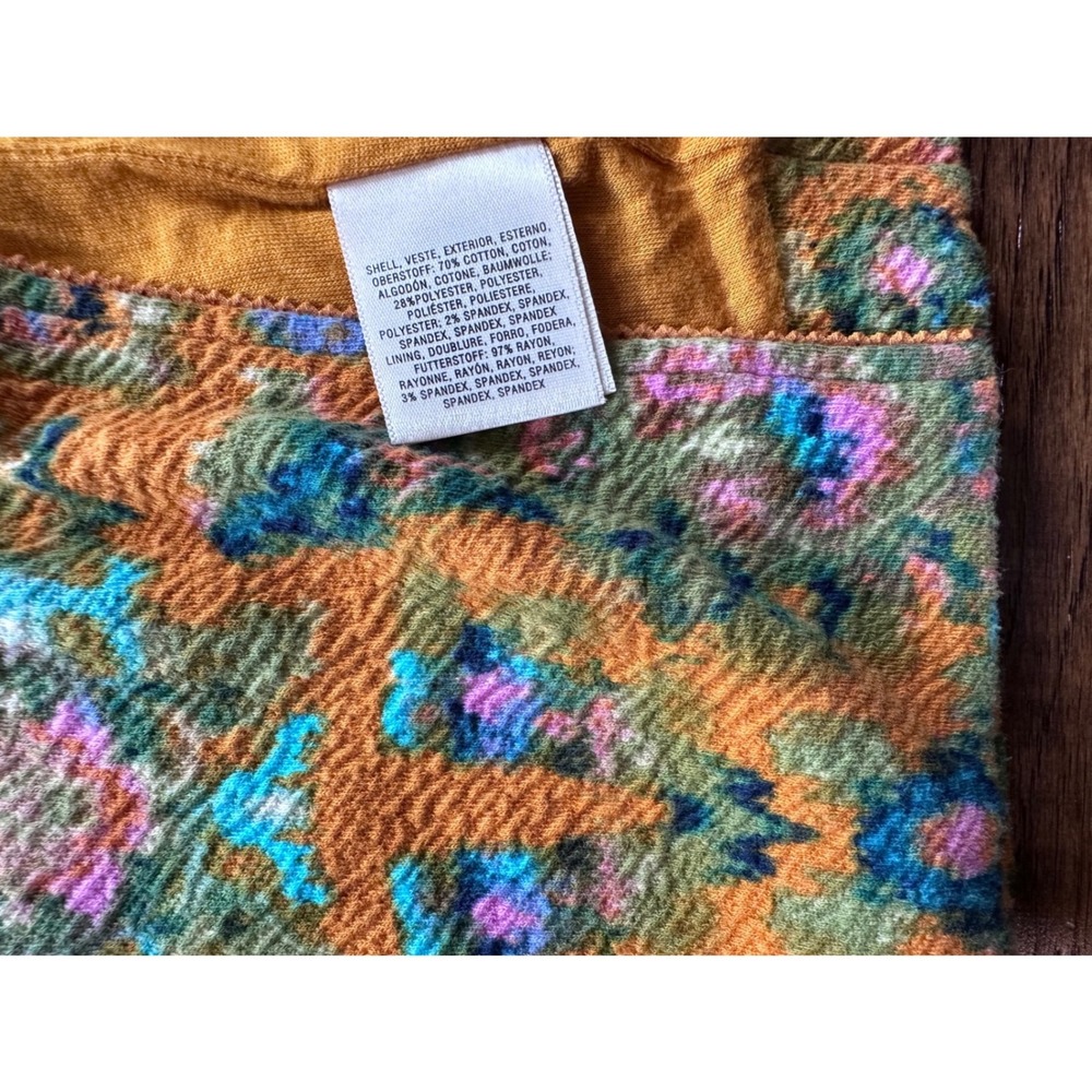 Maeve Anthropologie Tapestry Print Pencil Skirt Orang Green Medallion Midi Small - Picture 4 of 5